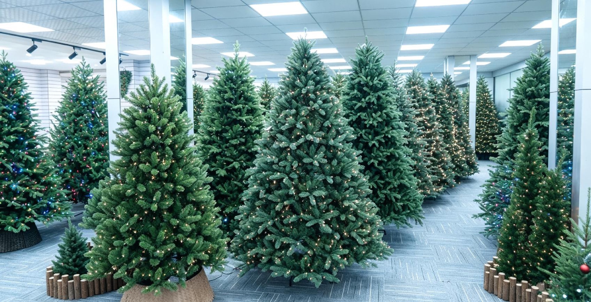 GUOSEN artificial Christmas tree showroom
